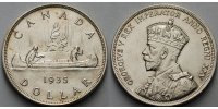 Kanada 1 $ Georg V/Krone, -Archivbild-