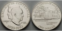 USA 1 $ 100 Geb. Dwight David Eisenhower, in Kapsel & Etui & Zertifikat