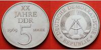 Deutschland, DDR 5 Mark 20 Jahre DDR, Ku.-Ni.,Legierungsprobe,<b>-Archivbild-</b>