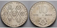 Deutschland, DDR 10 Mark 20 J. Warschauer Pakt, Ku.-Ni.,<b>-Archivbild-</b>