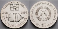 Deutschland, DDR 10 Mark Otto von Guericke, Silber,<b>-Archivbild-</b>