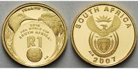 Süd-Afrika 1/10 oz.3,11fein1 Rand16,5 mm Ø Fußball Weltmeisterschaft 2010 in Südafrika, inkl. Kapsel & Zertifikat & Etui