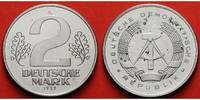 Deutschland, DDR 2 deutsche Mark 2 Deutsche Mark aus Chromstahl;10,66g; Materialprobe;nicht magnetisch, <b>SELTEN