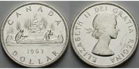 Kanada 1 $ Eliz.II/Kanu, -Archivbild-