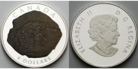 Kanada 4 $ Euoplocephalus(Dinosaurier), inkl. Etui & Zertifikat & Schuber