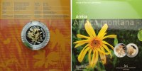 Luxemburg 5 Euro Arnika (Arnica montana) Serie: Fauna und Flora 2. Ausgabe <b>SELTEN</b>