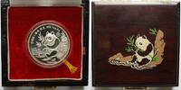 China 10 Yuan Panda Bären, 1 oz, Silber in orginaler Kapsel und org. farbigem Holzetui