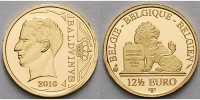 Belgien 12 ½ Euro<br>1,25g<br>fein<br>14 m...