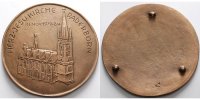 Paderborn 117,95g,<br>91mm Ø Herz-Jesu Kirche Paderborn von Nordwesten, renoviert 1979-1984, Bronzeguss,