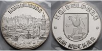Heidelberg 29,58g<br> fein,<br> 40mm Ø Medaille in Silber - Heidelberg am Neckar - <b>-original eingeschweißt</b>