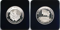 Deutschland 34,96g fein<br> 40mm Ø Medaille Ronald Reagan - Michail Gorbatschow - Washington 9.XII.1987, inkl. Etui