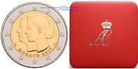 Monaco 2 Euro Hochzeit v.Fürst Albert II.&Charlene<b> inkl. Etui & Zertifikat & Schuber!!!</b>