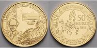 Belgien 50 Euro 6,22g fein 21 mm Ø Auguste Piccard / Bathyscaphe, inkl. Etui & Zertifikat & Schuber