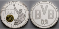 Deutschland Medaille BVB Borussia Dortmund Weltpokal Sieger 1997 inkl. Kapsel & Zertifikat