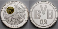 Deutschland Medaille BVB Borussia Dortmund zum 1.mal Deutscher Meister 1956 inkl. Kapsel & Zertifikat
