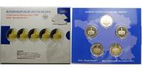 Deutschland 2 Euro<br> 5x Ludwigskirche im Saarland,<br><b> kompl. Satz</b><br>(5 Prägestätten)