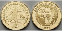 Frankreich 50 Euro 7,78g fein 22 mm Ø Fußball Weltmeisterschaft 2010 in Südafrika, inkl. Etui & Zertifikat & Schuber