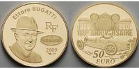 Frankreich 50 Euro, 7,78g fein 22 mm Ø Ettore Bugatti inkl. Etui & Zertifikat & Schuber
