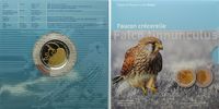 Luxemburg 5 Euro Turmfalke (Faucon Crécerelle) Serie: Fauna und Flora 1. Ausgabe <b>SELTEN</b>