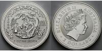 Australien 2 $,<b>2 oz.</b> Jahr des Drachen / Chines.Tierkreiszeichen - 2 Unzen