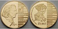 Frankreich 20 Euro, 15,64g <br>fein<br>31 mm Ø 195. Geburtstag Frédéric Chopin 1/2 oz. inkl. Etui&Zertifikat& Schuber,<b>
