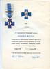 Finland Award Finland,Blue Cross for the Civil Guard Veterans of the War of Independence