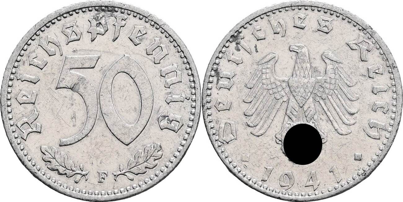 Deutsches Drittes Reich Reichspfennig F Vf Ma Shops