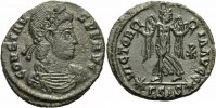 Rom Kaiserreich Follis NM Constans Follis Siscia 347 VICTORIA AVGG Kranz Christogramm Stern RIC 181