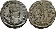 Rom Kaiserreich Centenionalis NM Gratian Centenionalis Siscia 367-375 GLORIA ROMANORVM Labarum RIC 14 c xxvii