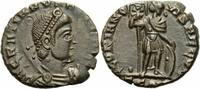 Rom Kaiserreich Centenionalis NM Gratian Centenionalis Arles 367-375 GLORIA NOVI SAECVLI Labarum RIC 15 ix (c)