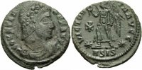 Rom Kaiserreich Follis NM Constans Follis Siscia 347 VICTORIA AVGG Kranz Christogramm Stern RIC 177