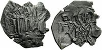 Byzanz Trachy NM Byzanz Michael VIII Palaeologos Trachy Christus Labarumzepter Thron Sear 2290