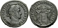 Rom Kaiserreich Follis NM Constantin I Follis Ticinum 318/319 VICTORIAE LAETAE PRINC PERP Altar RIC 82