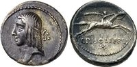 Rom Republik Denar NM Calpurnius Piso Frugi Denar Rom 67 Apollon Reiter Pferd Palmzweig Albert 1315