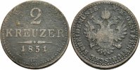 Österreich 2 Kreuzer Österreich Kaiserreich Franz Joseph 2 Kreuzer 1851 G Nagybanya Ungarn ANK 9