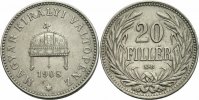 Österreich-Ungarn 20 Filler Österreich-Ungarn Franz Joseph I. 20 Filler 1908 K.B. Kremnitz Habsburg ANK 102