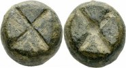 Byzanz Handelsgewicht Byzanz 1/2 Uncia Handelsgewicht 5-7 Semuncia Bronze Scale Weight Barrel Shaped
