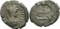 Rom Kaiserreich 1/2 Centenionalis Theodosius I Nummus Heraclea 379-383 VOT X MVLT XX Laurel Wreath Votis RIC 19 c