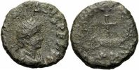 Rom Kaiserreich 1/2 Centenionalis Theodosius II Scarce AE Nummus Cyzicus Mint 425-435 Cross Within Wreath RIC 451