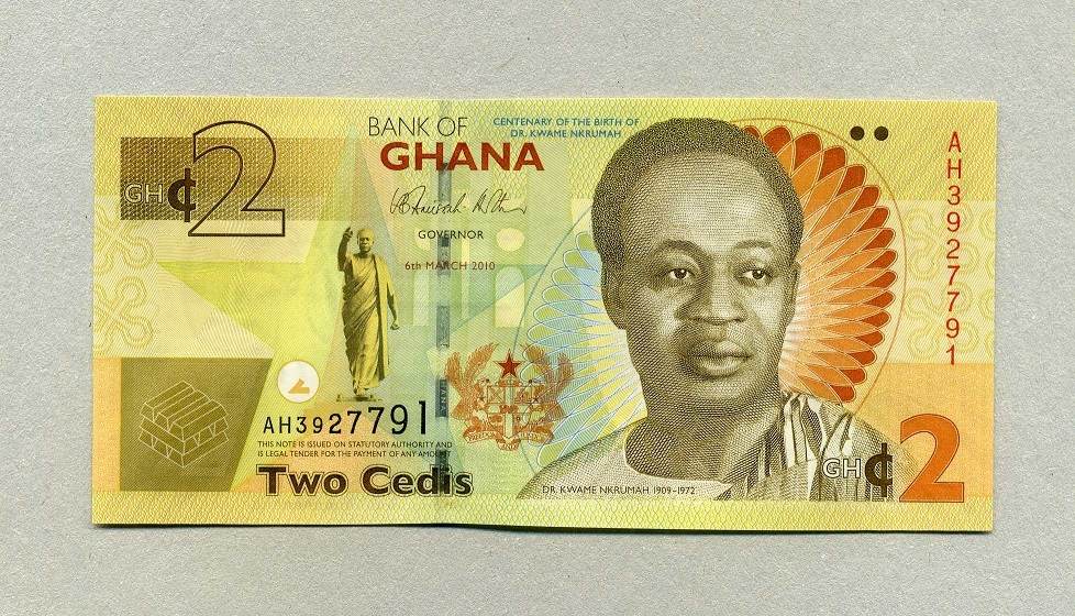 3.2010 ghana pick 37 a unc gem unc