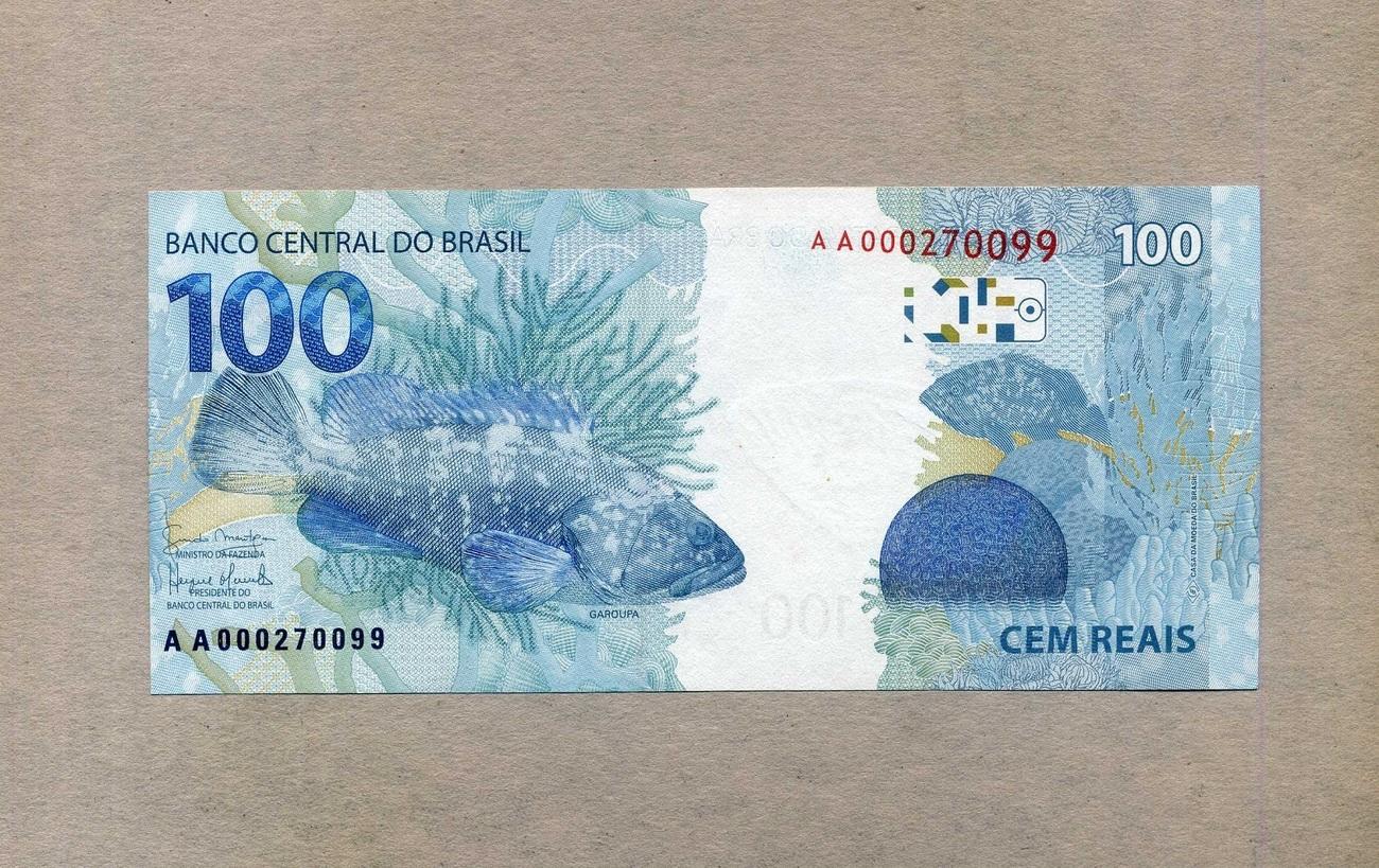 BRAZIL 50 + 100 Reais 2010, P-256g & P-257f, Match Serial