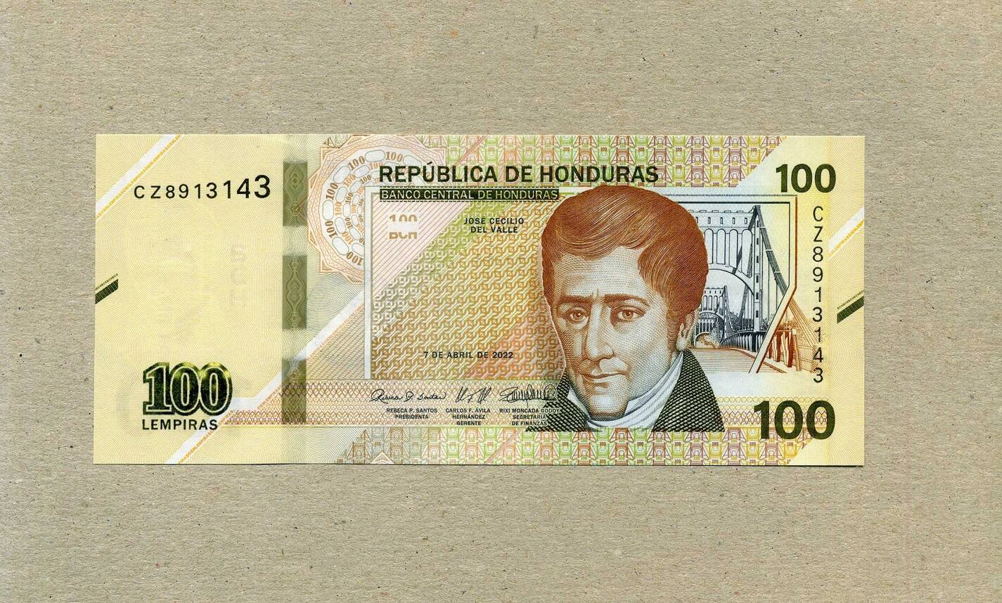Honduras 100 Lempiras 07.4.2022 P.112 unc / GEM UNC | MA-Shops