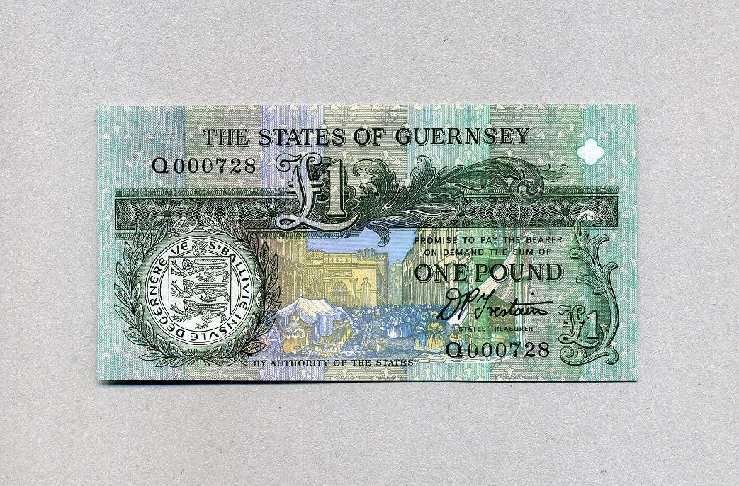Guernsey 1 Pound Banknote/Currency In Uncirculated Condition By - Foto 4