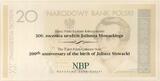 Polen 20 Zloty 2009 P.180- 200th anniversary of the birth of Juliusz Stowacki - unc / CH UNC