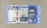 Ghana 5 Cedis 04.8.2017 P.44/neues Datum unc / GEM UNC