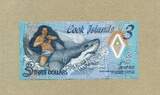 Cook-Inseln 3 Dollars 2012 - Neue Ausgabe 2021 - Polymer - unc / GEM UNC