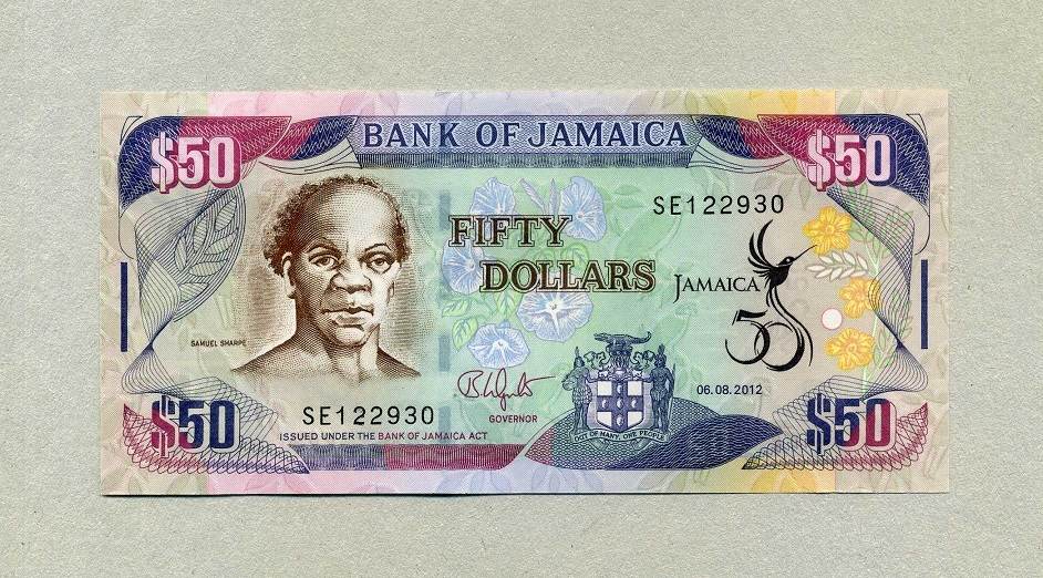 Jamaica 50 Dollars 06.8.2012 - Gedenkausgabe - unc / GEM UNC | MA-Shops