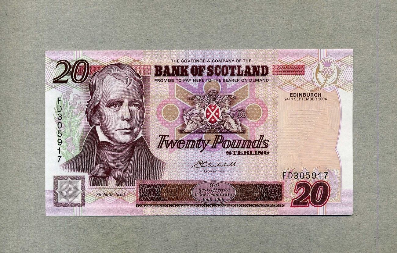 Bank Of Scotland 20 Pounds 24 9 2004 P 121e 2004 Unc GEM UNC MA Shops   4223 Scot 121e 1468 