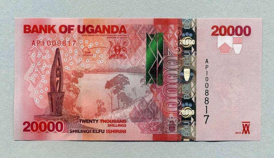 UGANDA 20,000 20000 SHILLINGS 2013 P 53 UNC