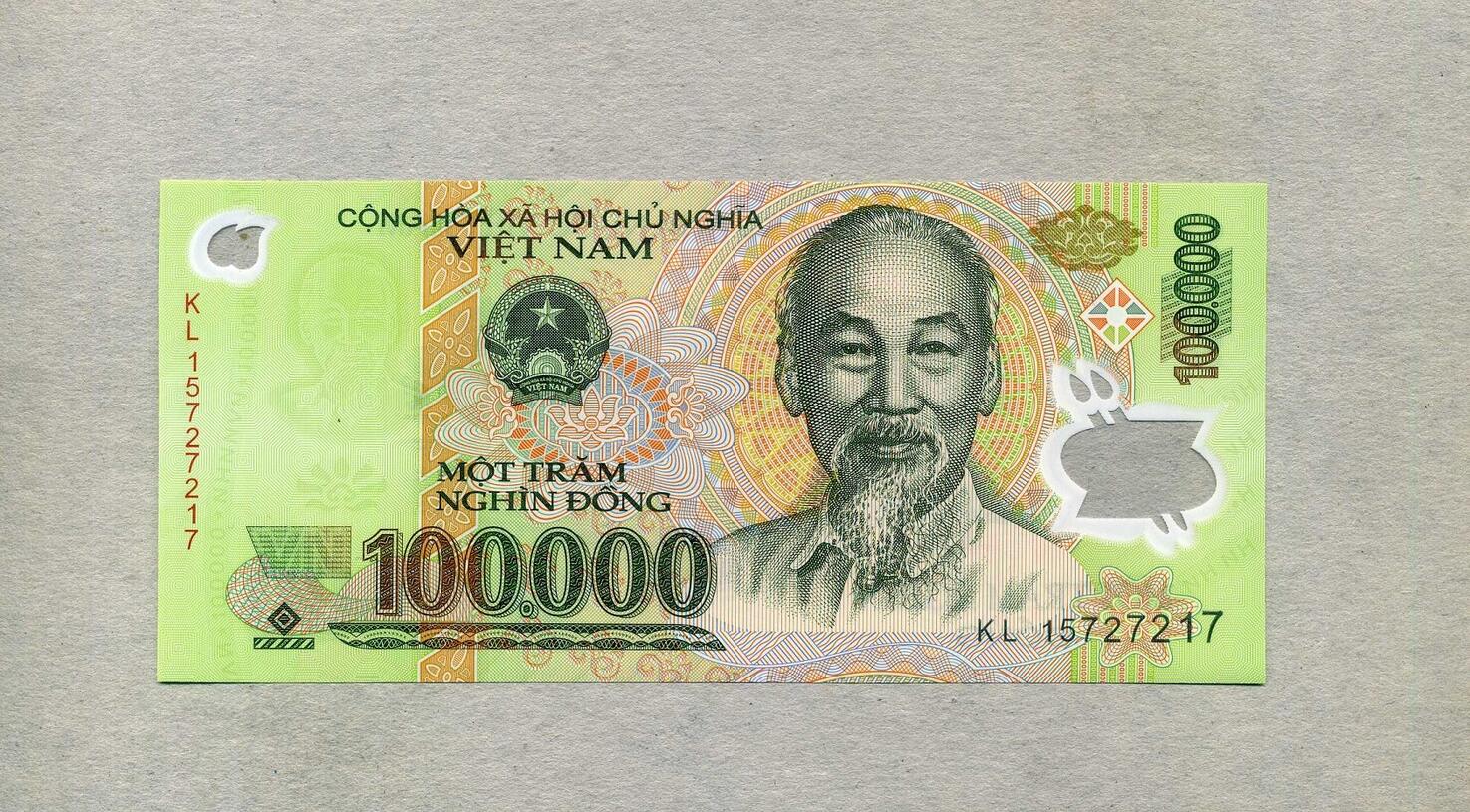 Vietnam 100 000 Dong 20 15 Polymer Serie KL Unc GEM UNC MA Shops vietnam-100-000-dong-20-15-polymer-serie-kl-unc-gem-unc-ma-shops